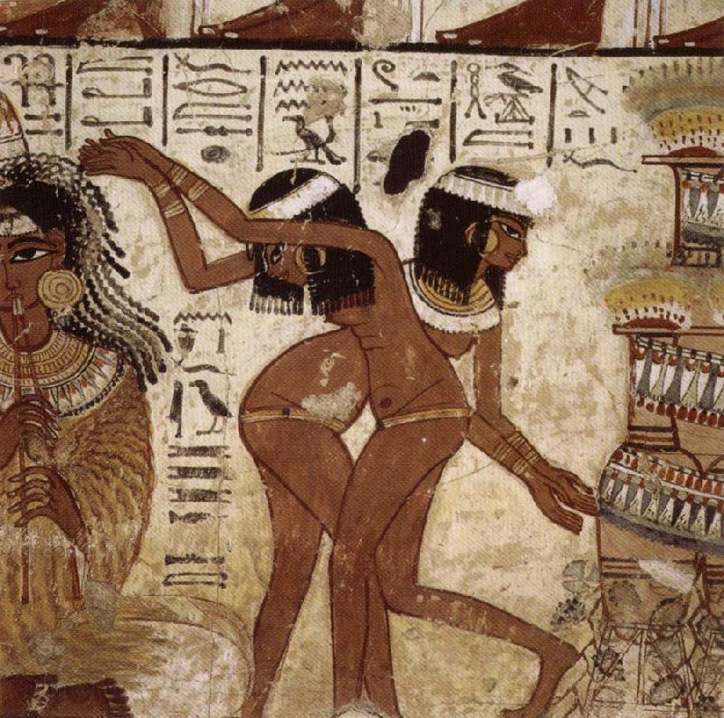 unknow artist Banquet Scent,from th Tomb of Nebamun Germany oil painting art
